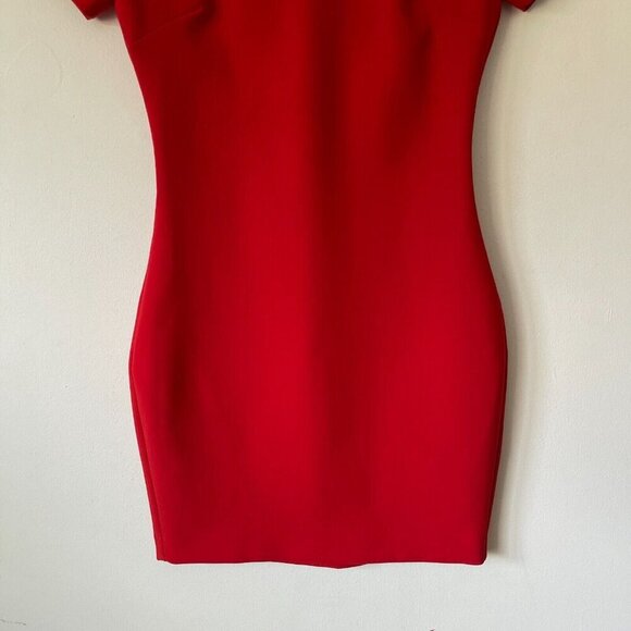 Likely Size 2 Manhattan Mini Dress Scarlet Red Short Sleeve Career Slim Fit - Picture 9 of 10
